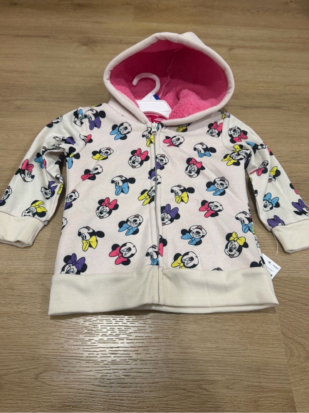 Minnie Mouse Pink Hooded Zip-Up Jacket for Kids 4T